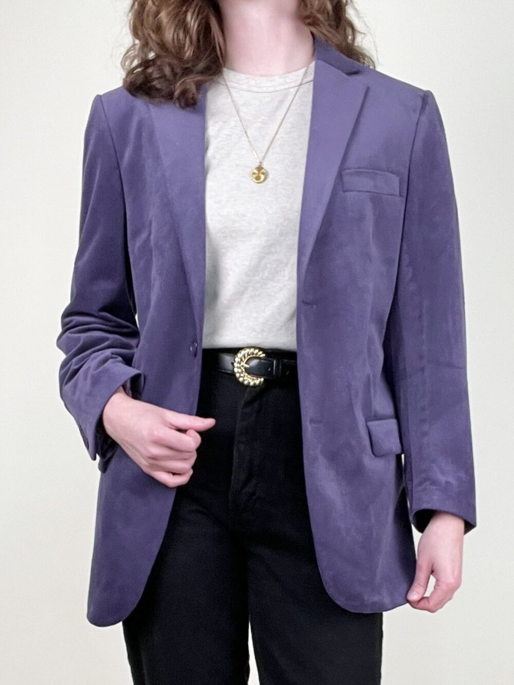 Vintage 90s Velvet Blazer Jacket Coat Statement Piece Whimsigoth Whimsical Joker